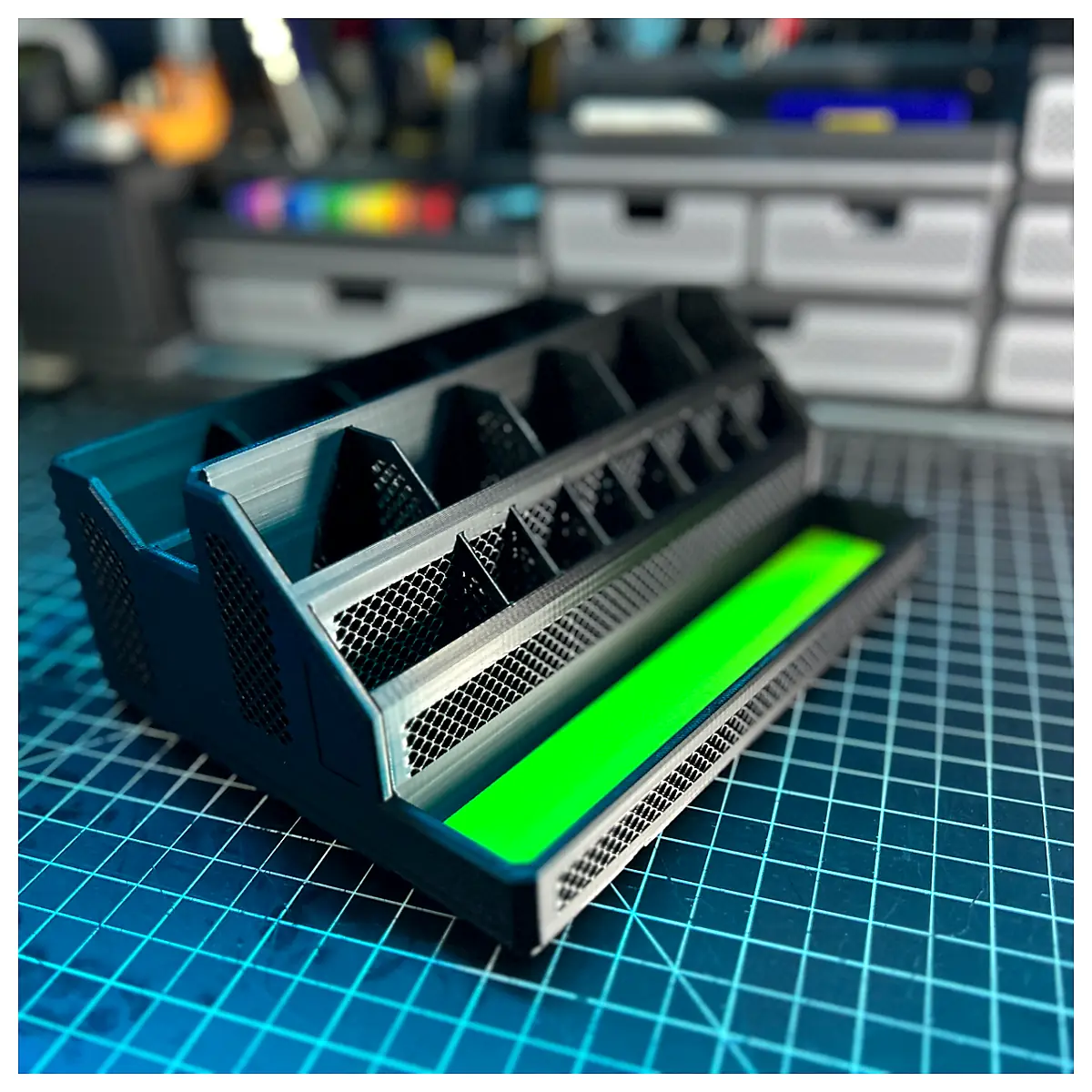 Rugged Organizer XXXL 4x5 Gridfinity Parts Repair Layout Storage