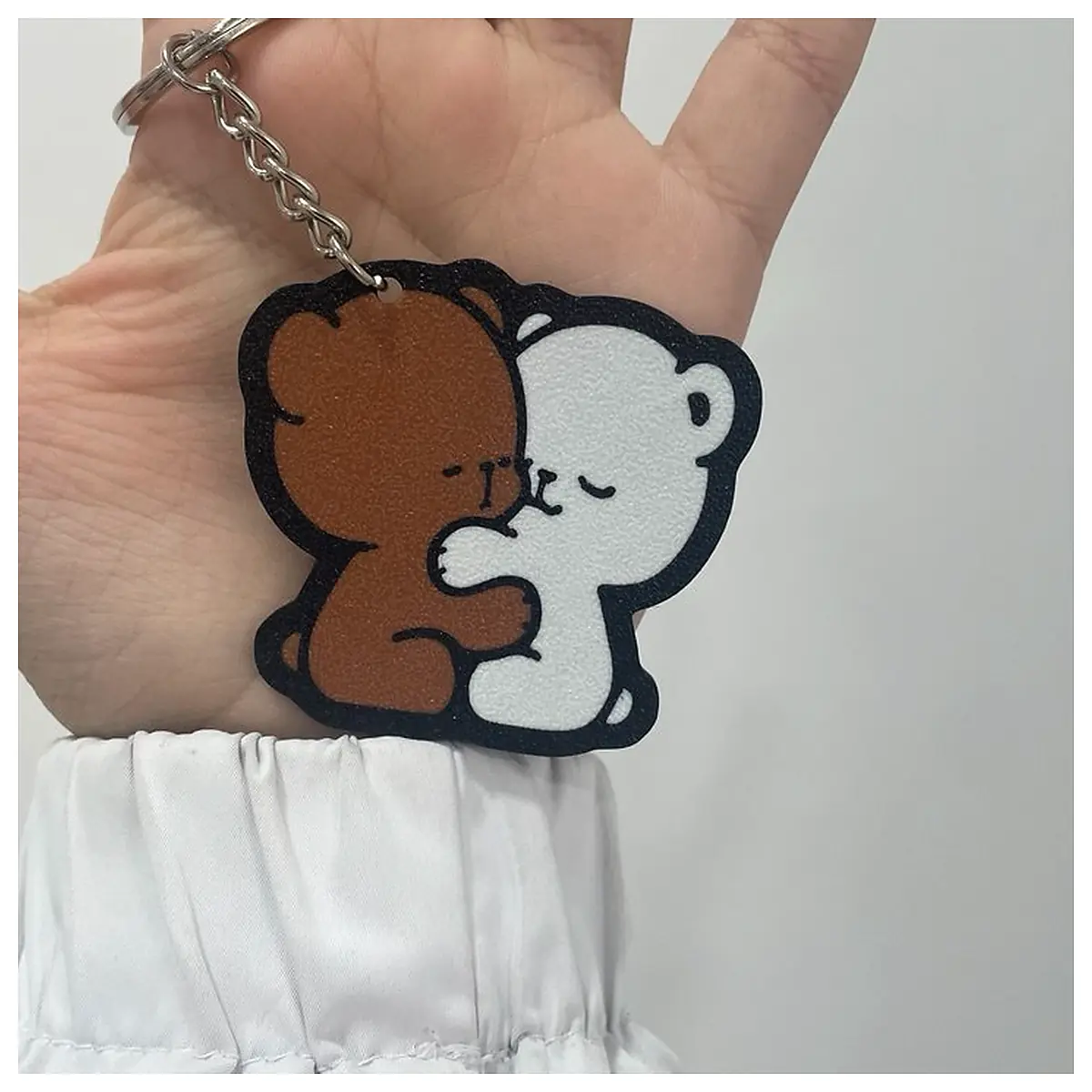 Teddy Bear Keychain Cute Plush Toy Accessory Decoration Gift Present for Friends Souvenir Keepsake