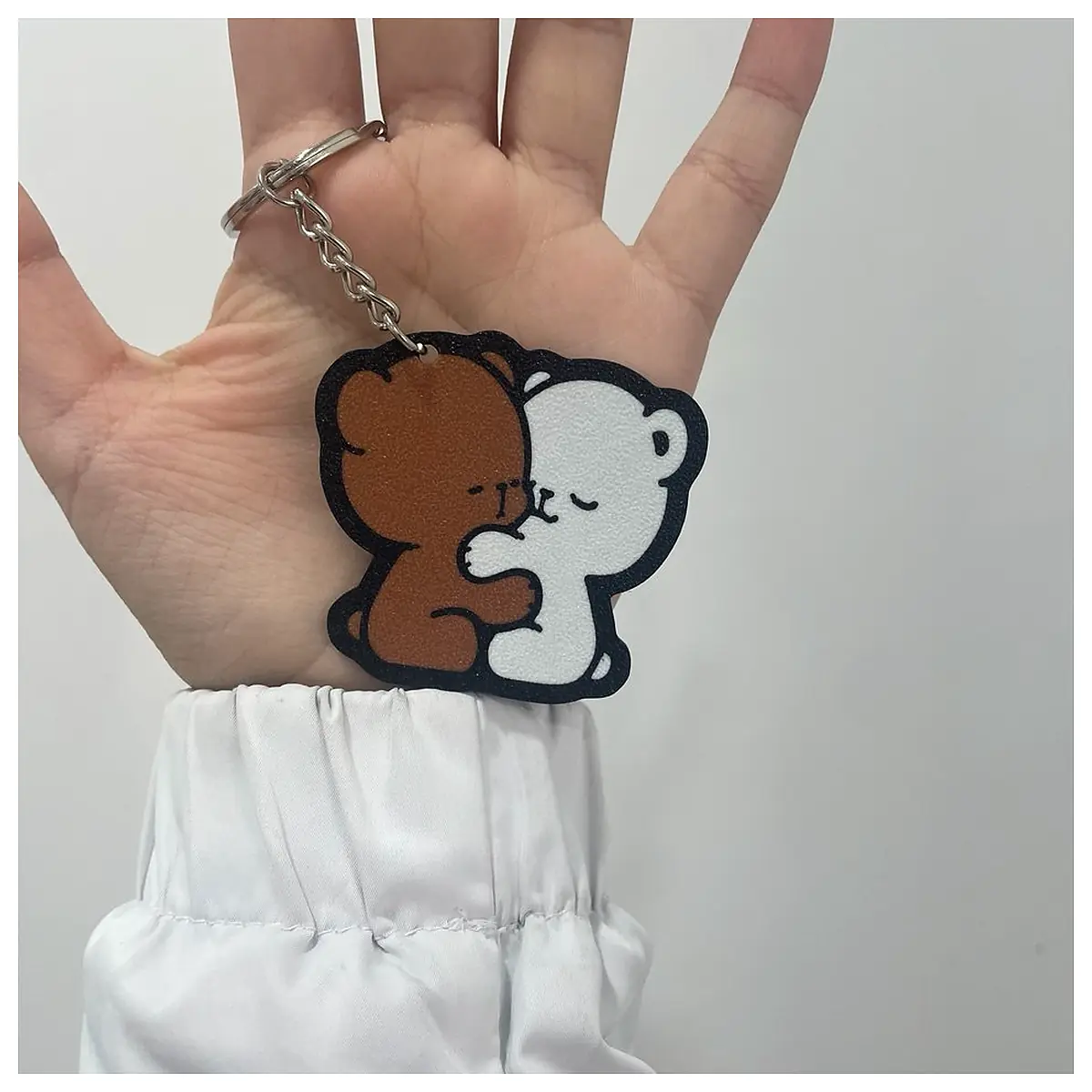 Teddy Bear Keychain Cute Plush Toy Accessory Decoration Gift Present for Friends Souvenir Keepsake
