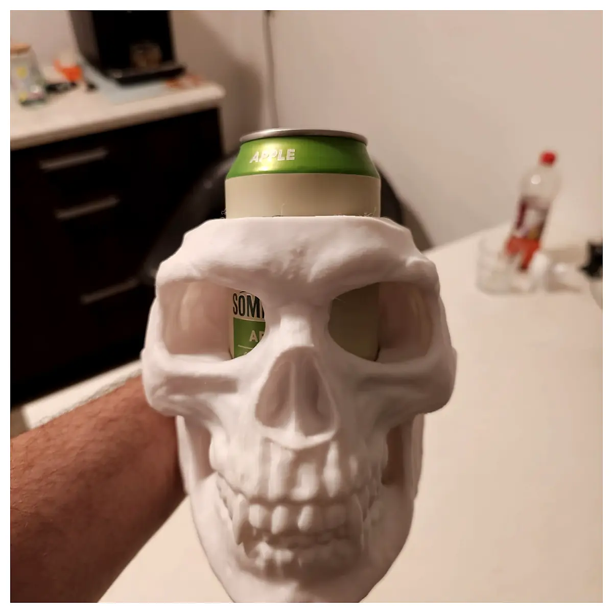 Gothic Vampire Skull Can Holder Skull Cup Decor Skeleton Holder Dark Gothic Halloween Gift Bar Accessory