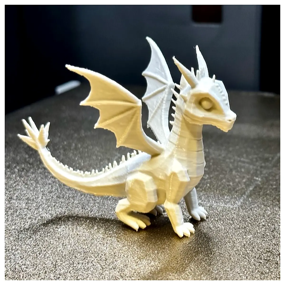 Low Poly Dragon Model 8cm Figure Sculpture Collectible Dragon Toys Parts Repair