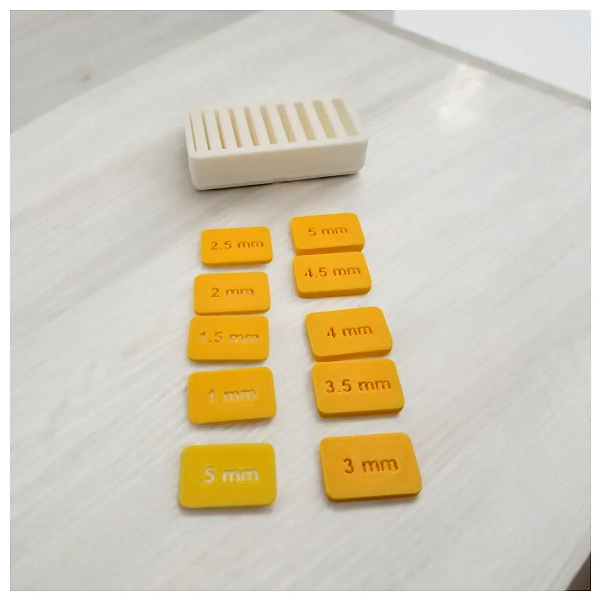 Gridfinity Thickness Guide Set 05mm to 5mm Grid Modules Universal Accessories Parts Assembly