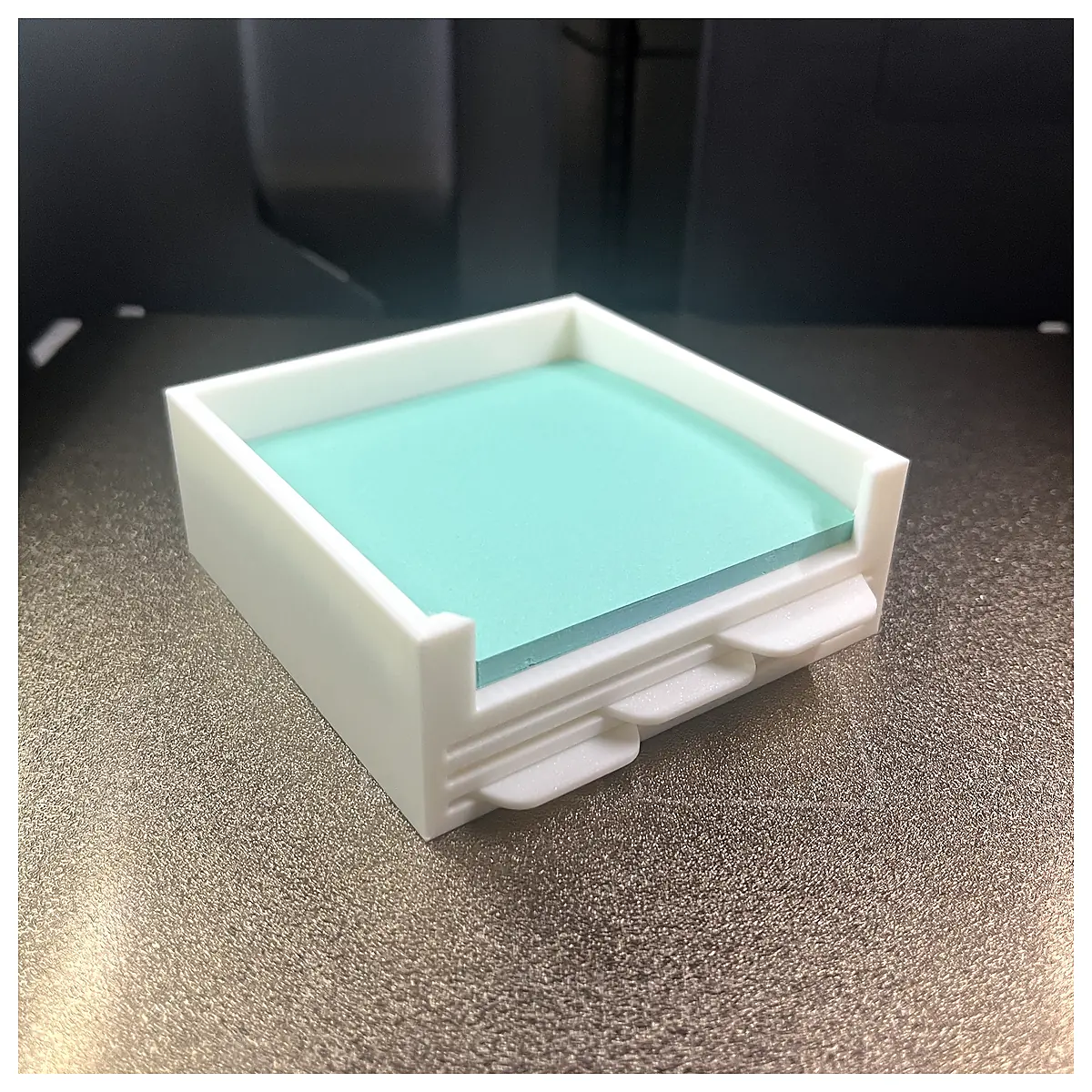 Post it Holder Stencils Organizer File Storage Desk Supplies Creative Stand Storage Container