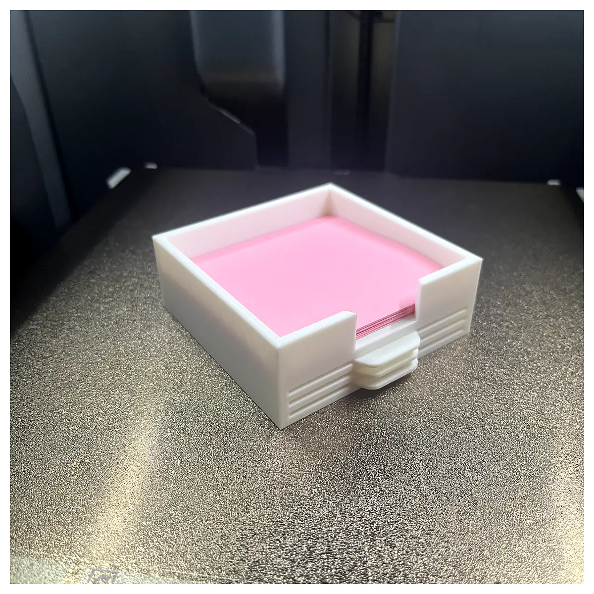 Post it Holder Stencils Organizer File Storage Desk Supplies Creative Stand Storage Container