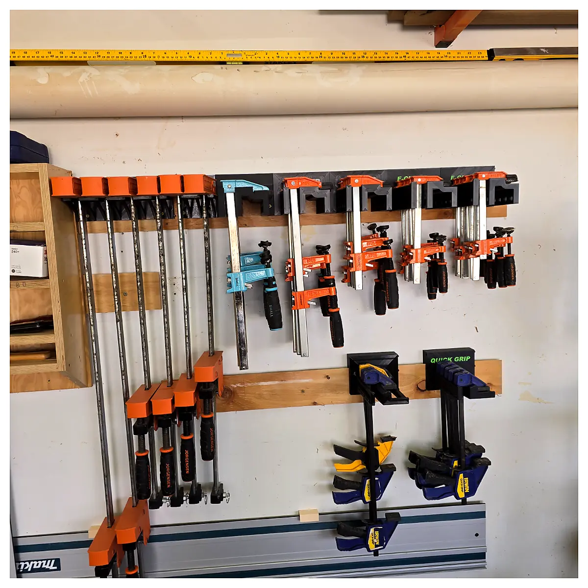 Clamp Holders Woodworking Fasteners Wall Mount Quick Release Adjustable DIY Projects