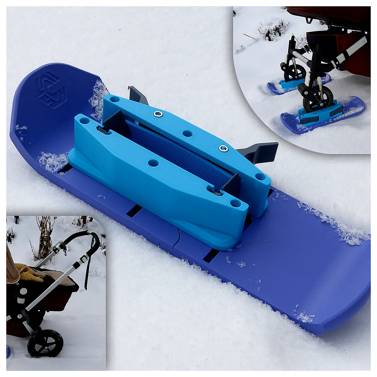 Stroller Skis Replacement Wheels Wheel Accessories Universal Baby Stroller Snow Ski Run Wheel