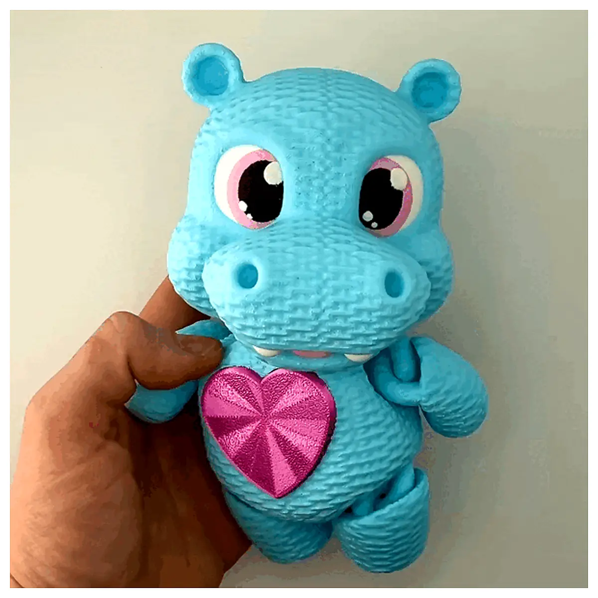 Cuddly Friends Hippo Plush Toy Valentine Valentine Soft Toy Repair Parts Universal Accessories