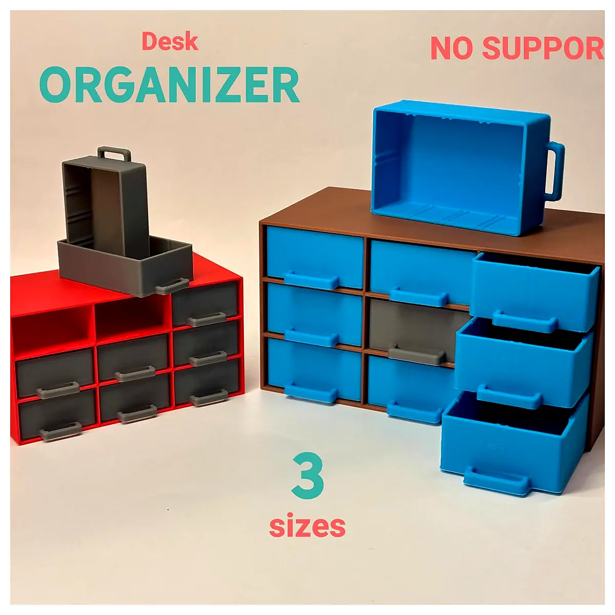 Desk Organizer Stackable 3 s Storage Solutions Office Supplies Modular Organizer