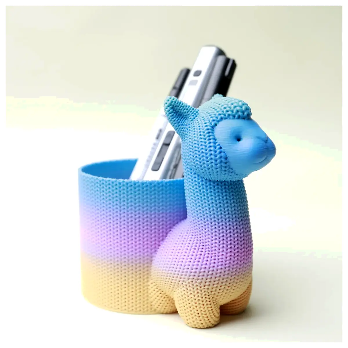 Knitted Alpaca Pen Holder Writing Desk Office Creative Unique Multi functional Universal Pen Case