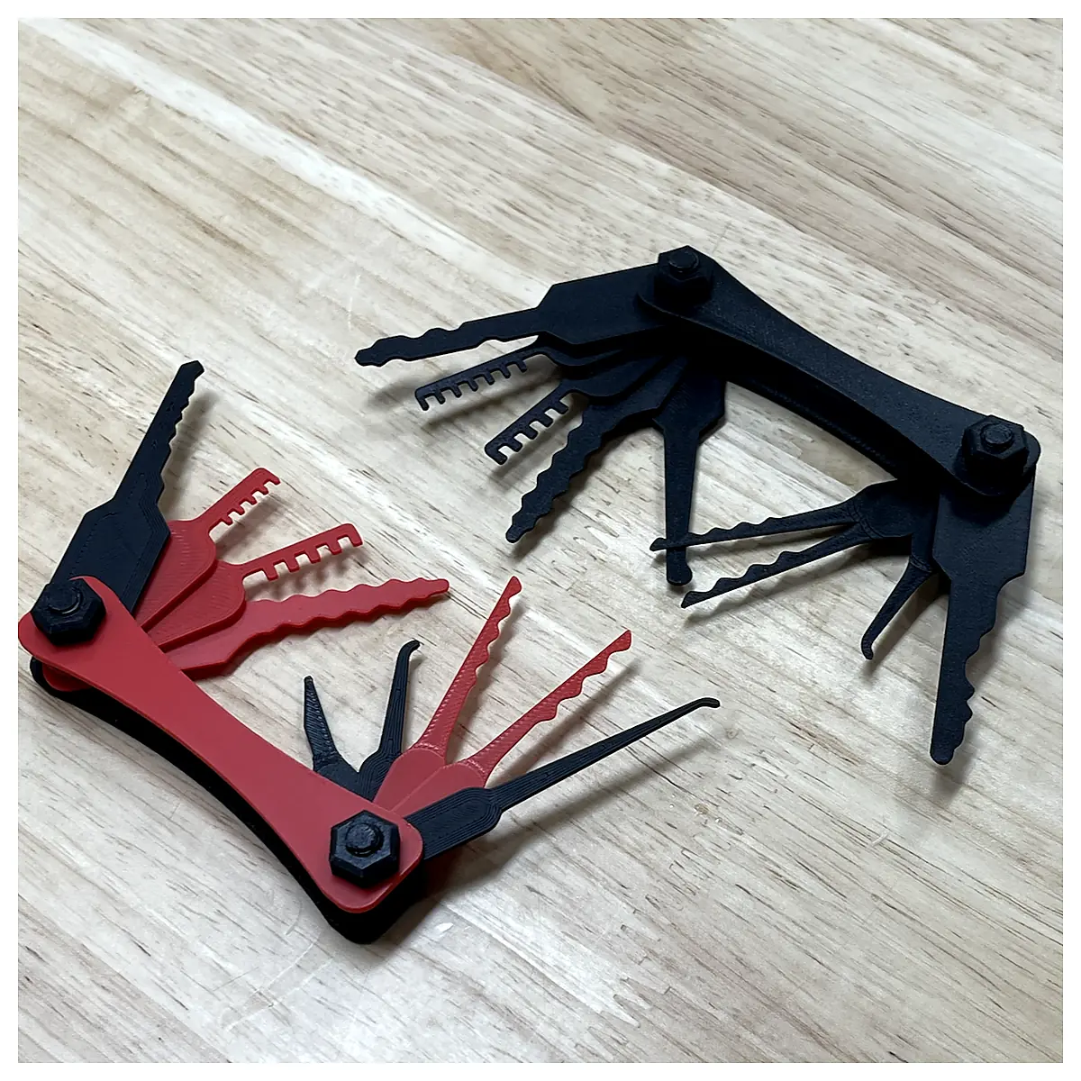 9 in 1 Lock Pick Multitool Lock Opening Tool Repair Parts