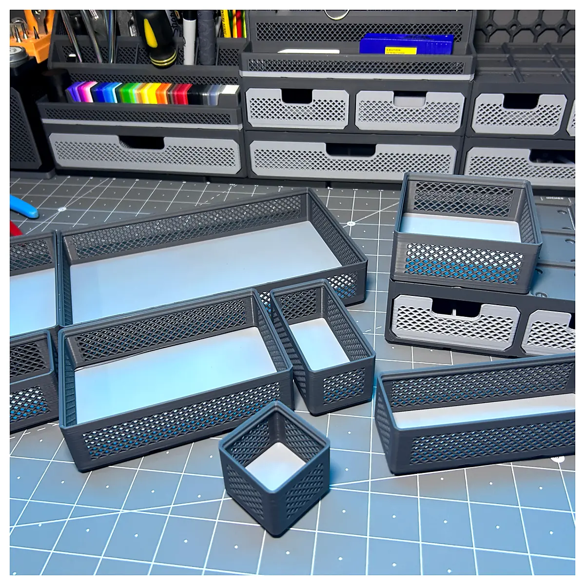 Gridfinity Bins Storage Solutions Organizer Boxes Bins Parts Accessories Repair Maintenance