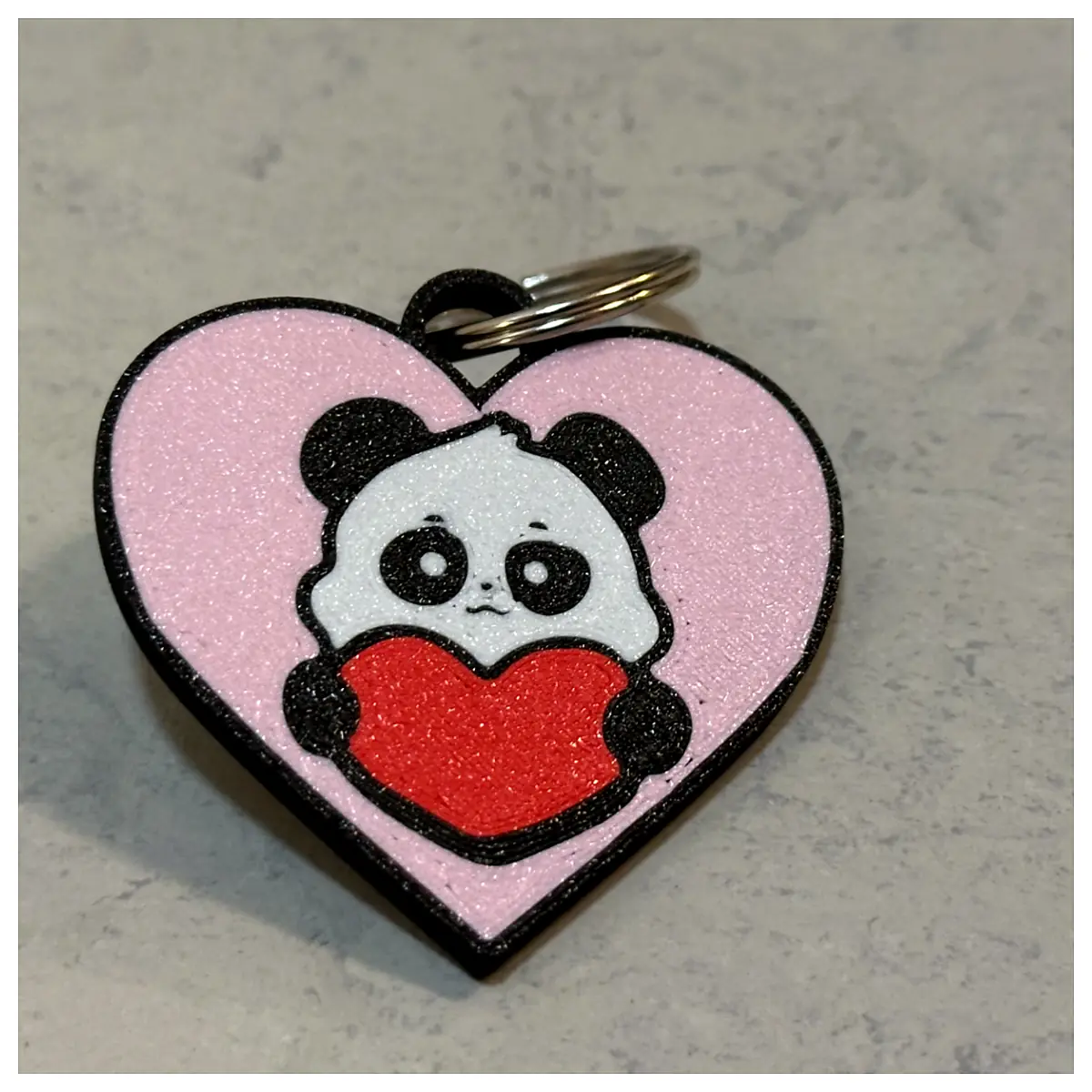 Valentine s Panda Plush Toy Stuffed Animal Realistic Figure Kids Gift