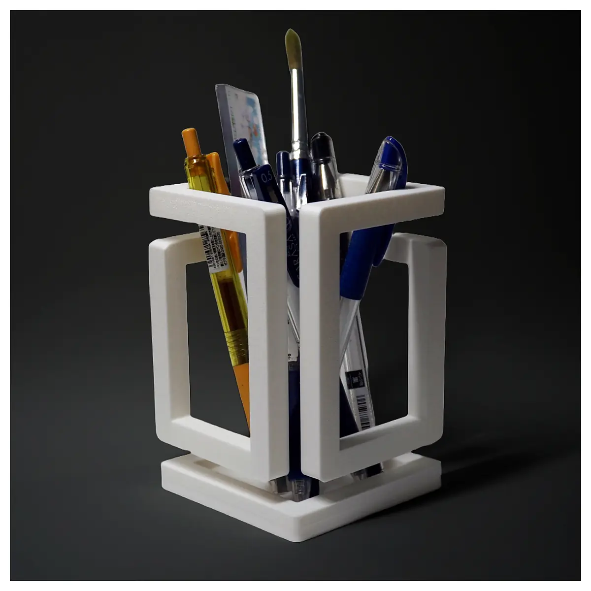 Infinity Stationery Holder No Supports Desk Organizer Office Supply Holder Document Stand Vertical Storage Tool