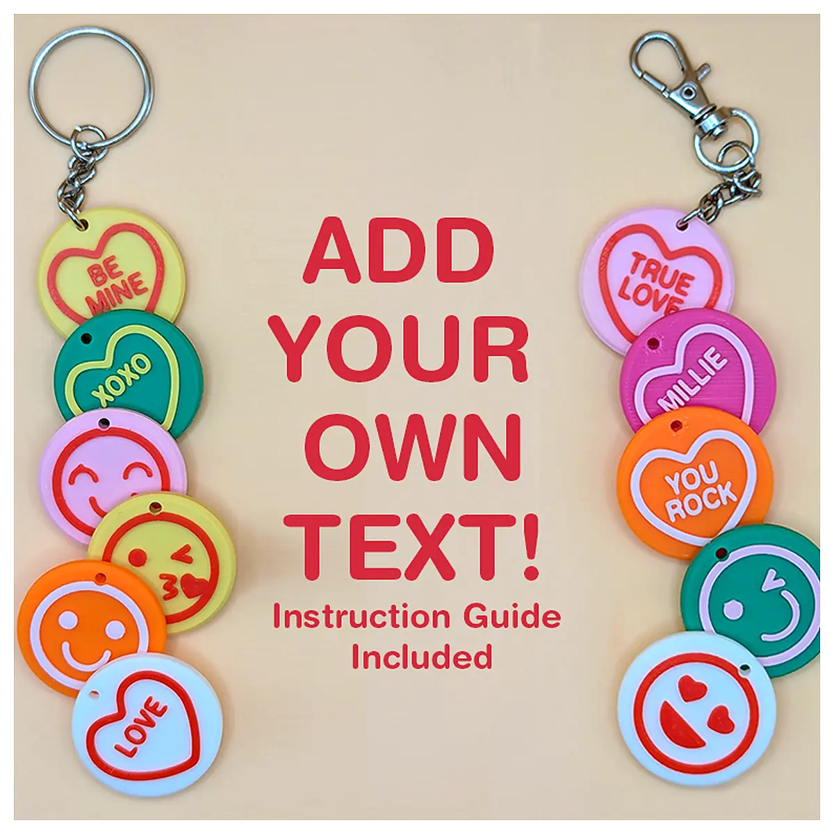 Personalized Heart Keychain Love Gift Keepsake Keyring Anniversary Gift Forever Memory