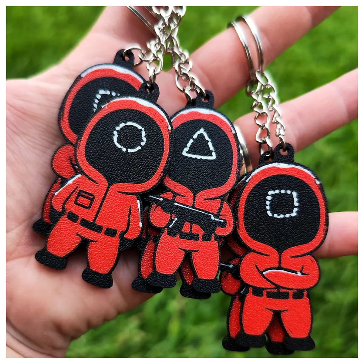 Squid Game Keychain 2025 Game Edition Collectible Keyring Merchandise Fan Gift