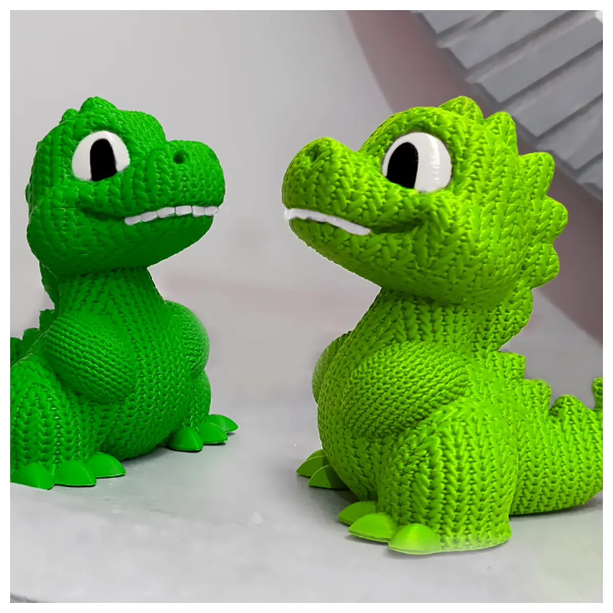 Knitted Dino Plush Toy Cute Stuffed Animal Kids Dinosaur Parts Accessories