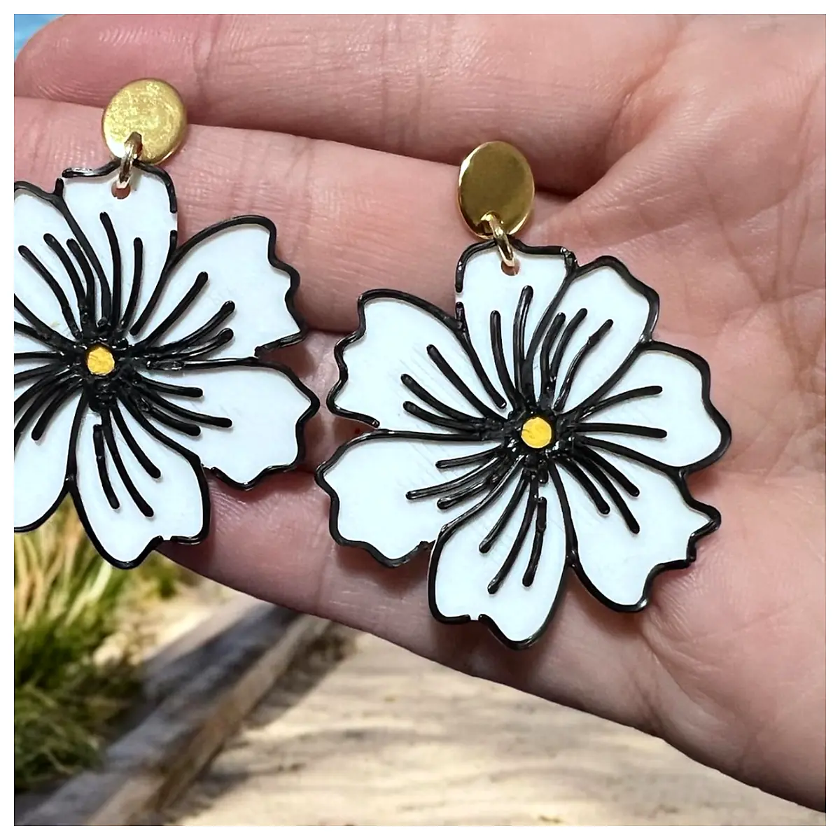 Flower Earrings Artificial Flowers Jewelry Floral Earring Gift Women s Accessories Universal Parts Repair