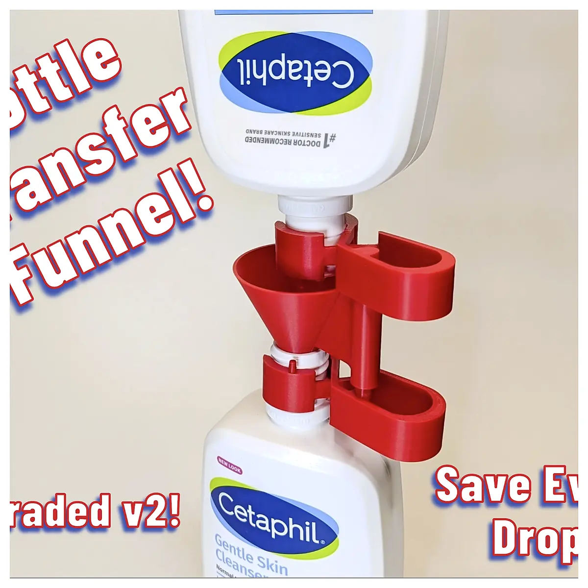 Universal Bottle Funnel Parts Repair Transfer Pump Lab Equipment Liquid Handling