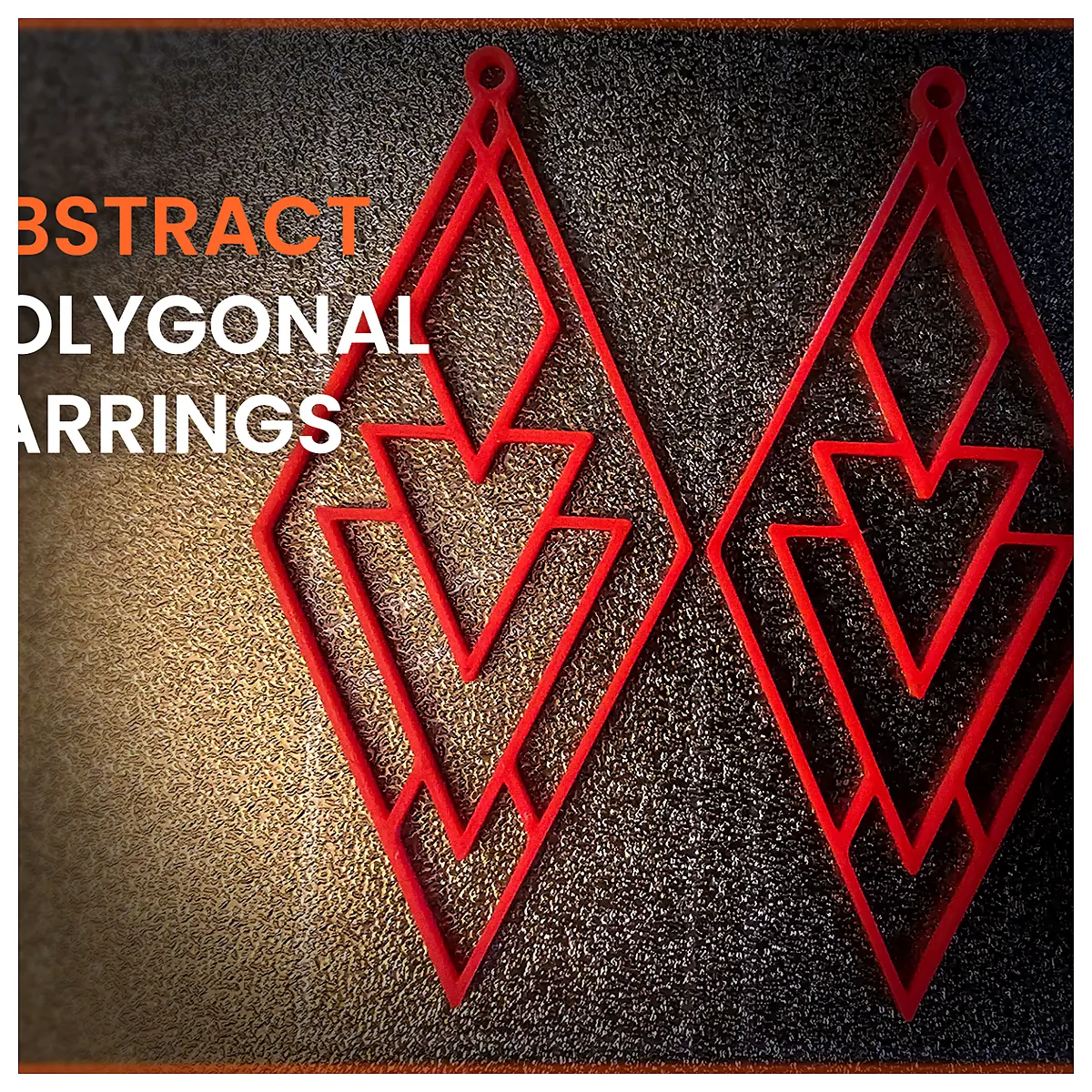 Abstract Polygonal Earrings Design Modern Geometry Decorative Jewelry Accessories Buy Now