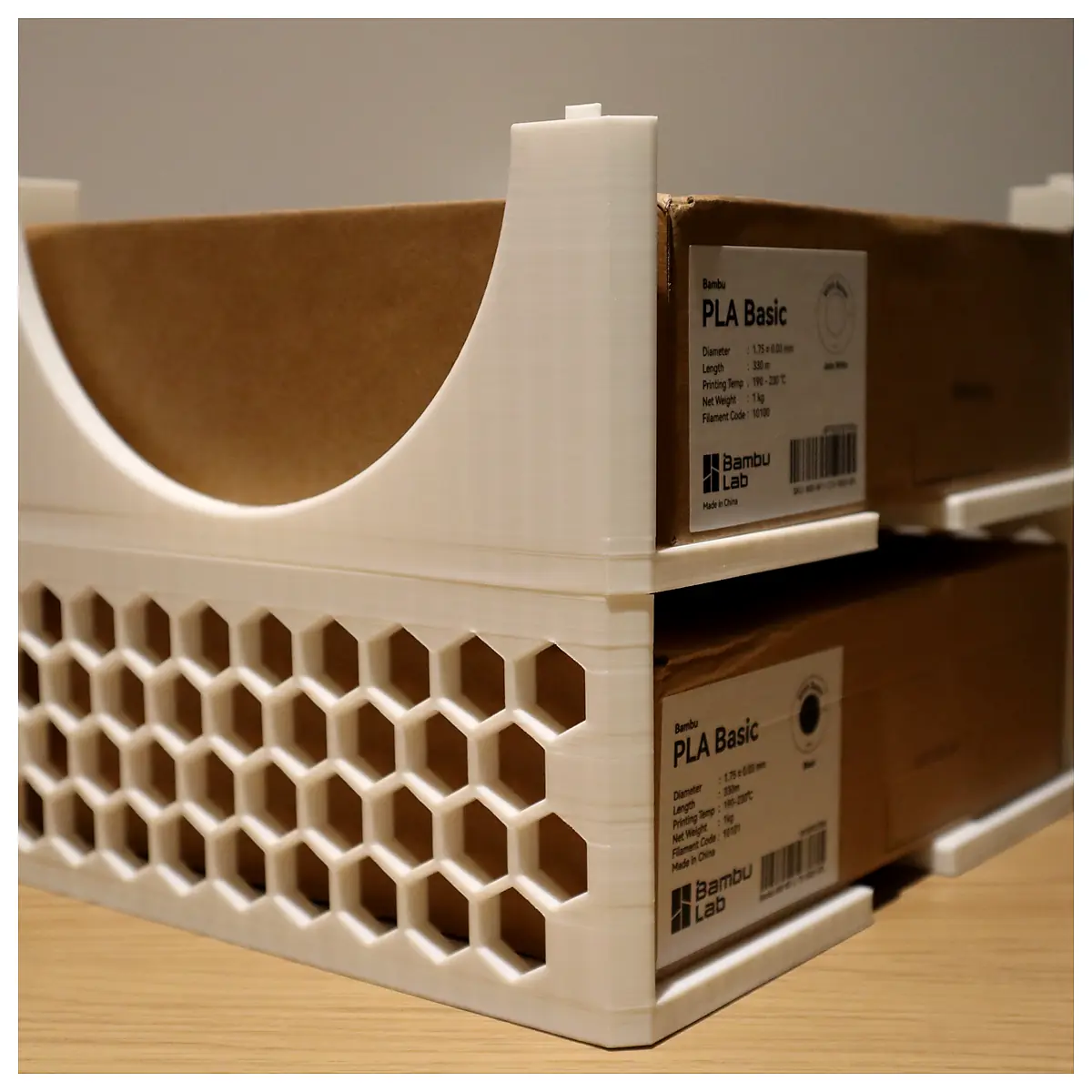 Stackable Storage Stack Filament Boxes Organizer Storage Solutions Parts Organizer Modular Shelving