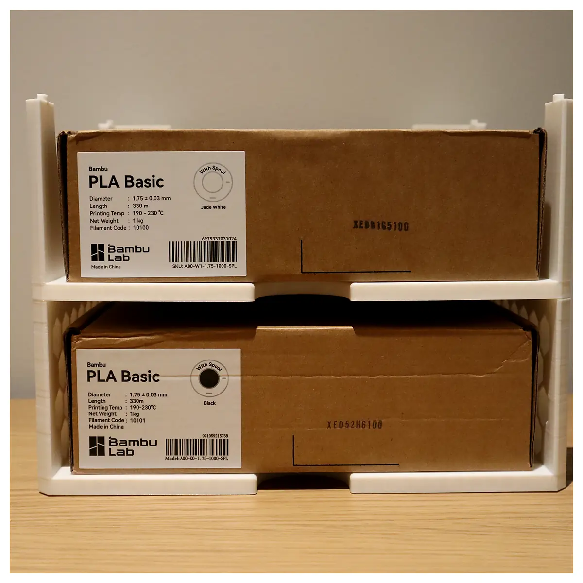 Stackable Storage Stack Filament Boxes Organizer Storage Solutions Parts Organizer Modular Shelving