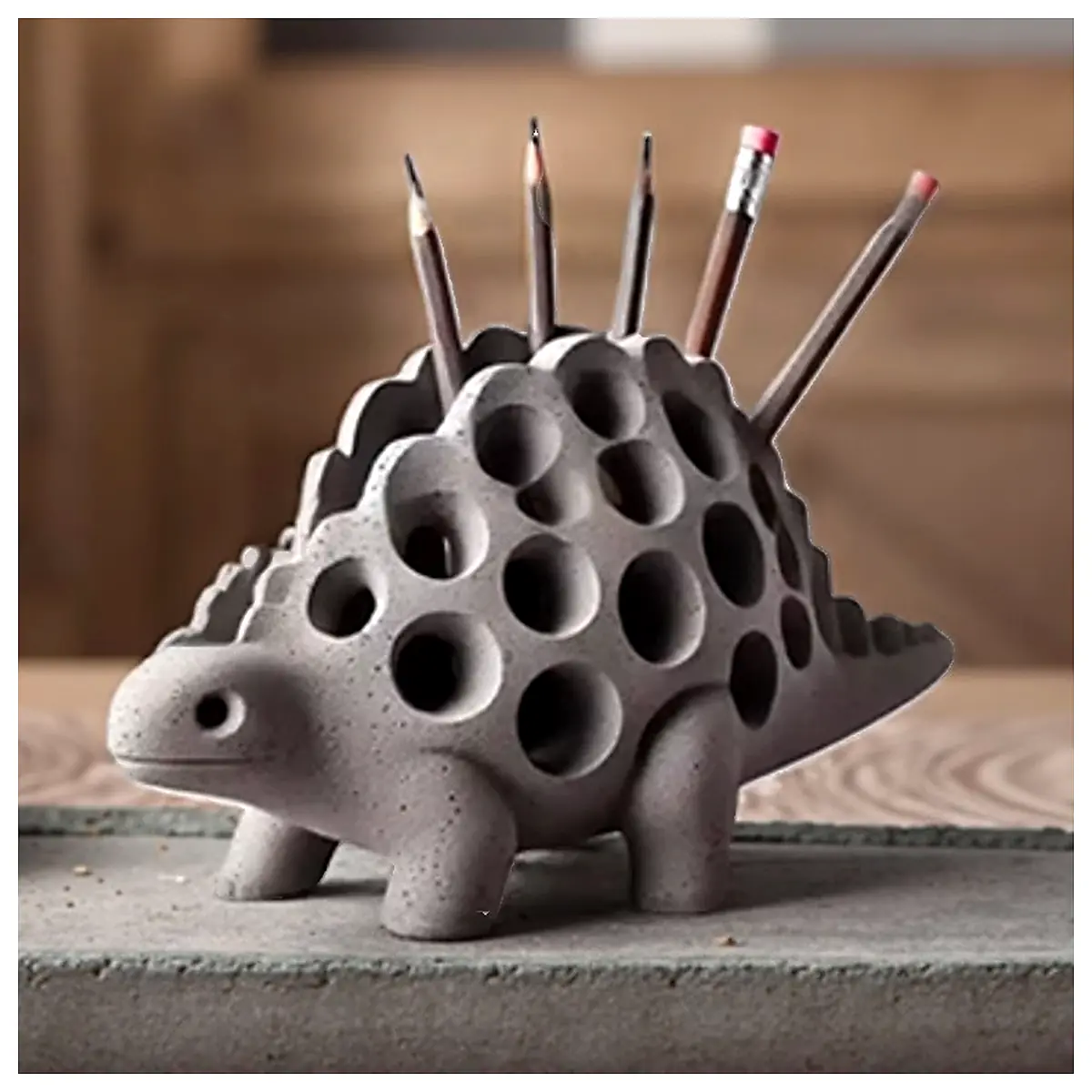 Dinosaur Pen Holder Creative Decor Toy Collection Multi Functional Desk Decoration