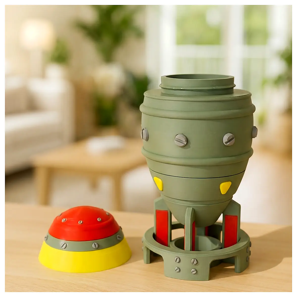 Mini Nuke Bomb Container Fallout Style Parts Repair Maintenance Universal Accessories