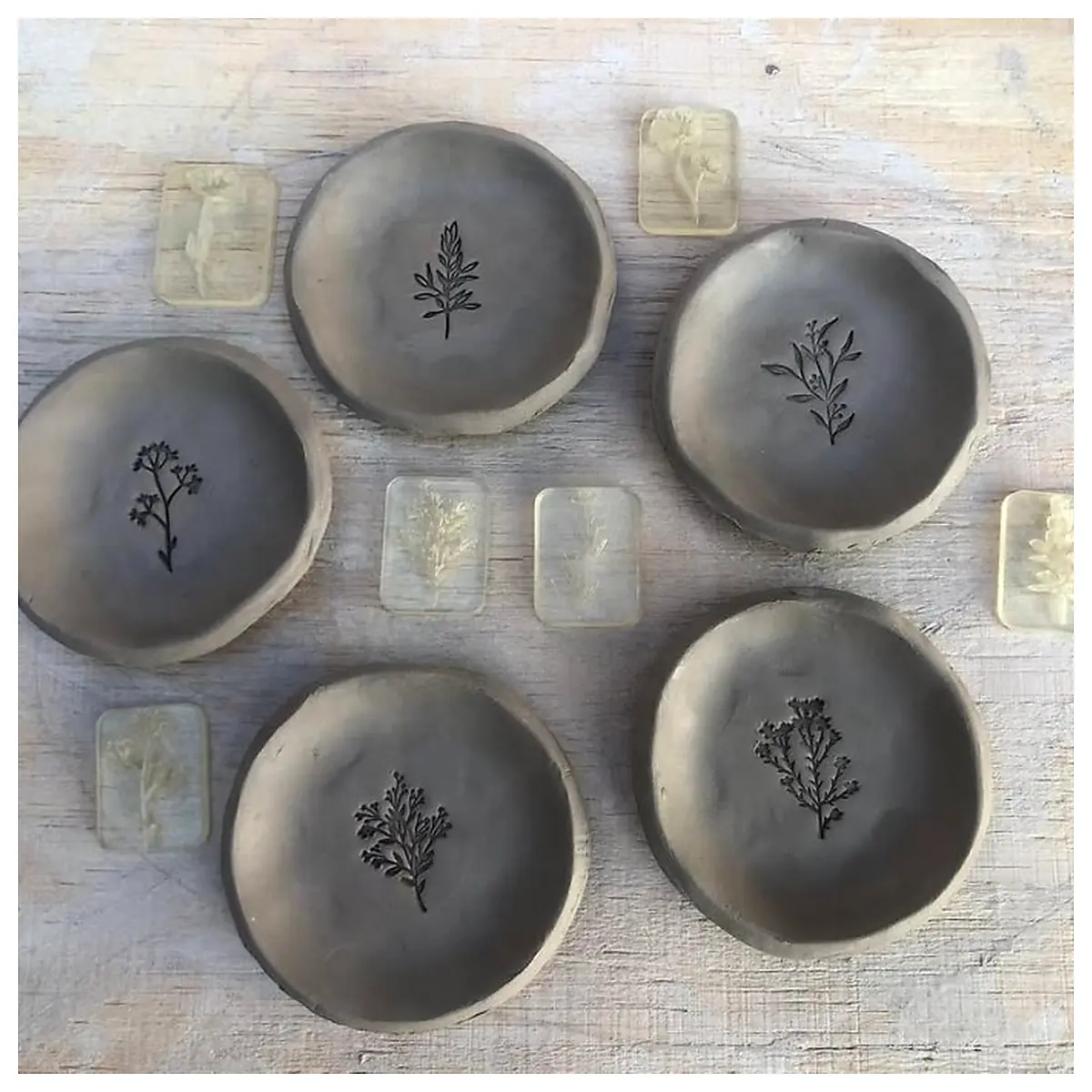 Polymer Ceramic Clay Flor Stamps Flower Stamping Molds Decorating Tools DIY Crafting