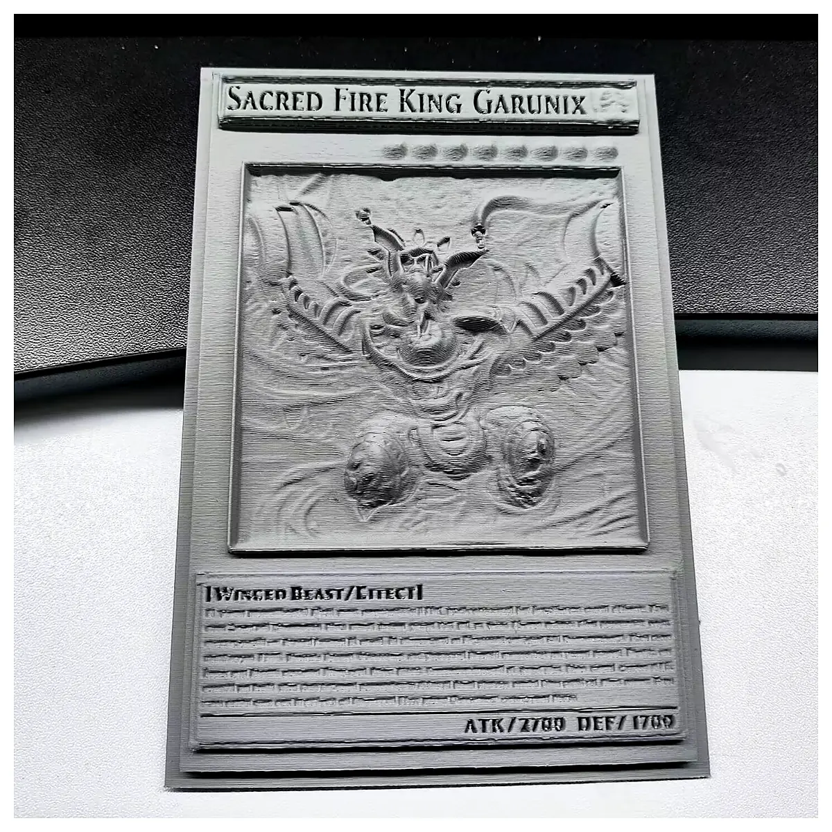 Sacred Fire King Garunix Statue Collectible Model Card Game Parts Accessory Set Figure Toy Collectible