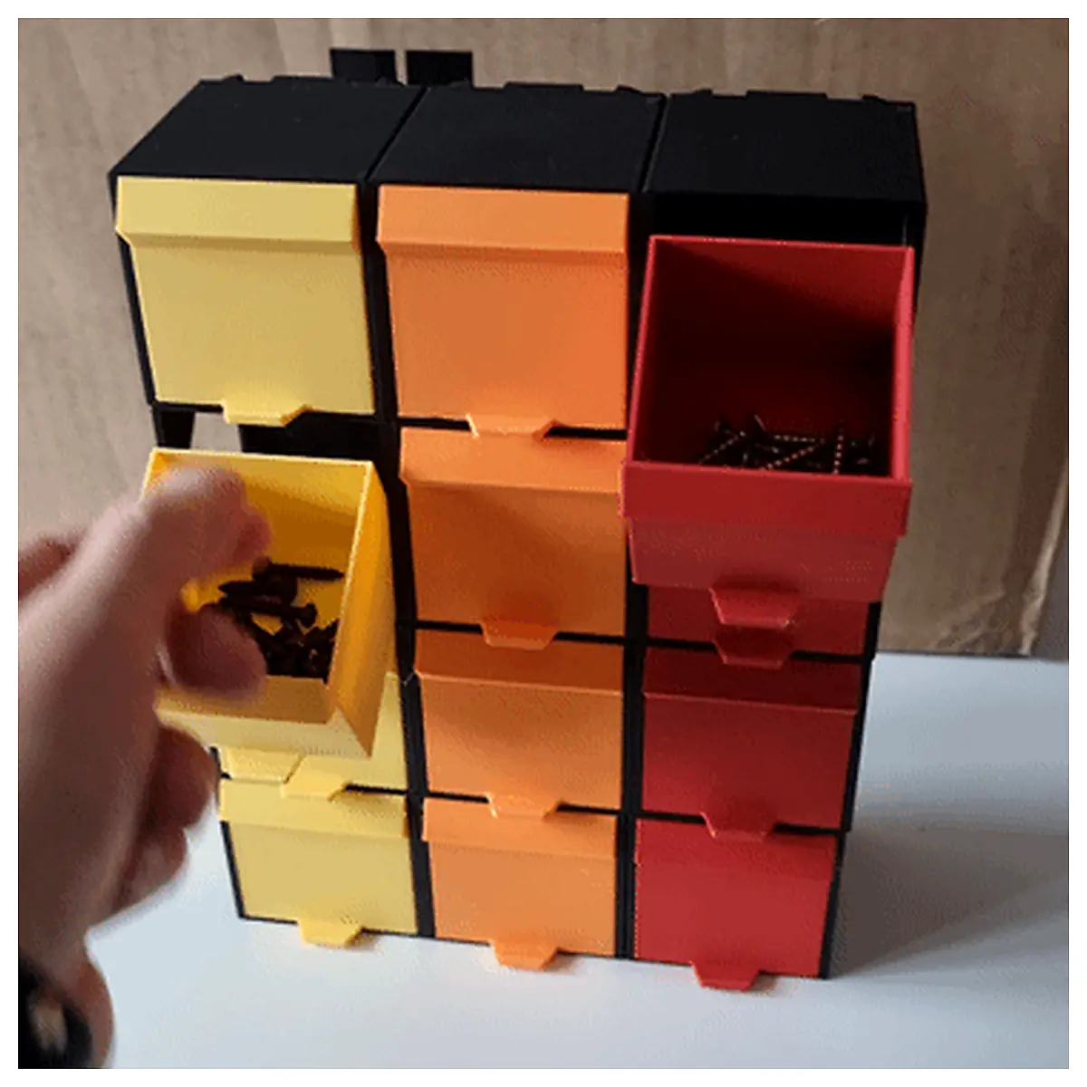 Modular Desk 6cm Drawers Drawer Cabinet Desk Organizer Storage Office Furniture