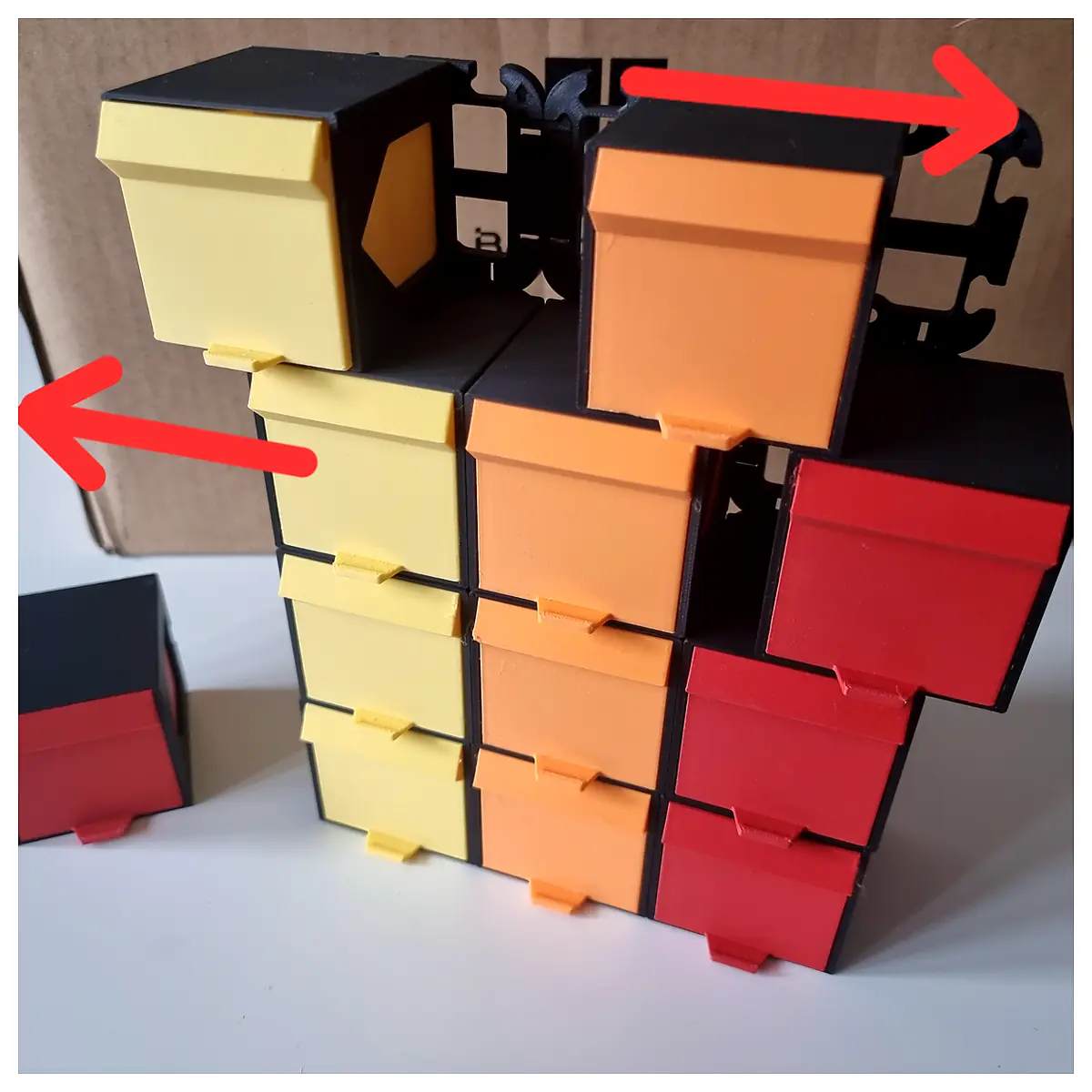 Modular Desk 6cm Drawers Drawer Cabinet Desk Organizer Storage Office Furniture
