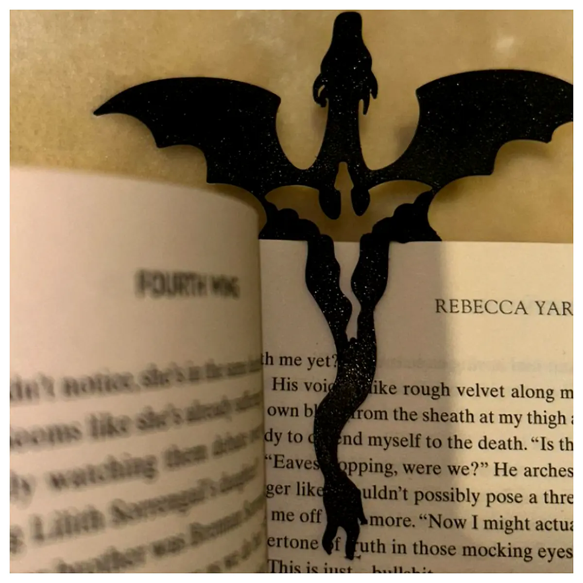 Fourth Wing Bookmark Dragon Wings Book Protection Reading Digital Bookmark E reader Book Collection