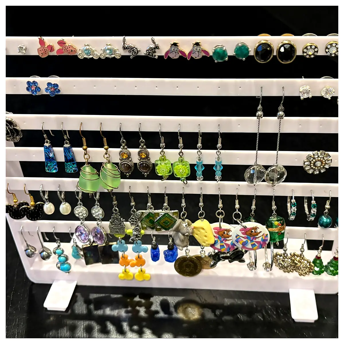 Earring Holder Jewelry Organizer Multi Tier Stand Display Case Protection Accessories Storage Solutions