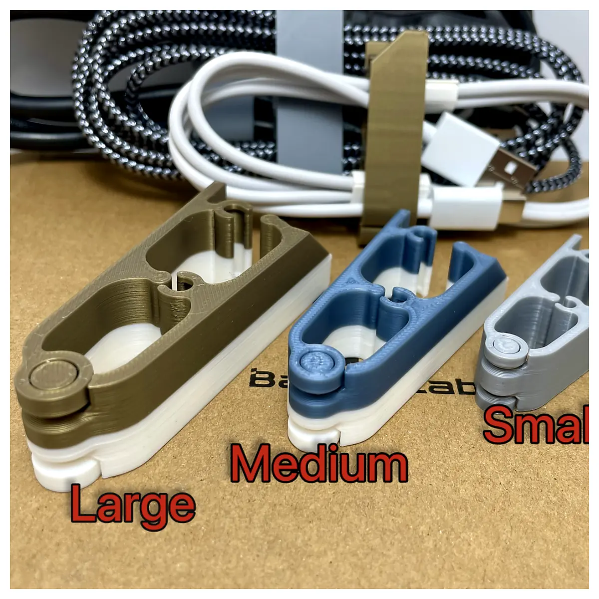 Cable Organizer Set Large Medium Small s Cable Management Accessories Cord Holders Universal