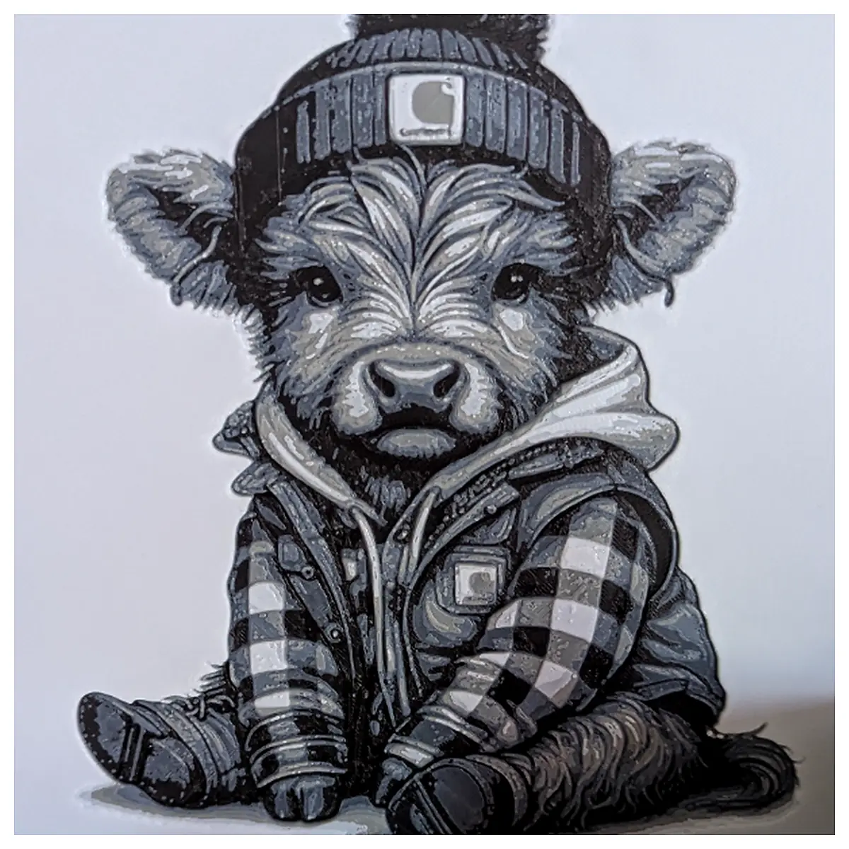 Carhartt Highland Cow Jacket Winter Warm Men s Multi Functional Outdoor Casual Jacket Outdoor Sports Coat Hiking Jacket