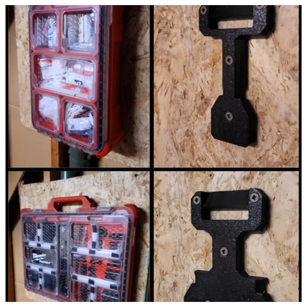 Packout Wall Mount with Catch Storage System Modular Organization Parts Transport