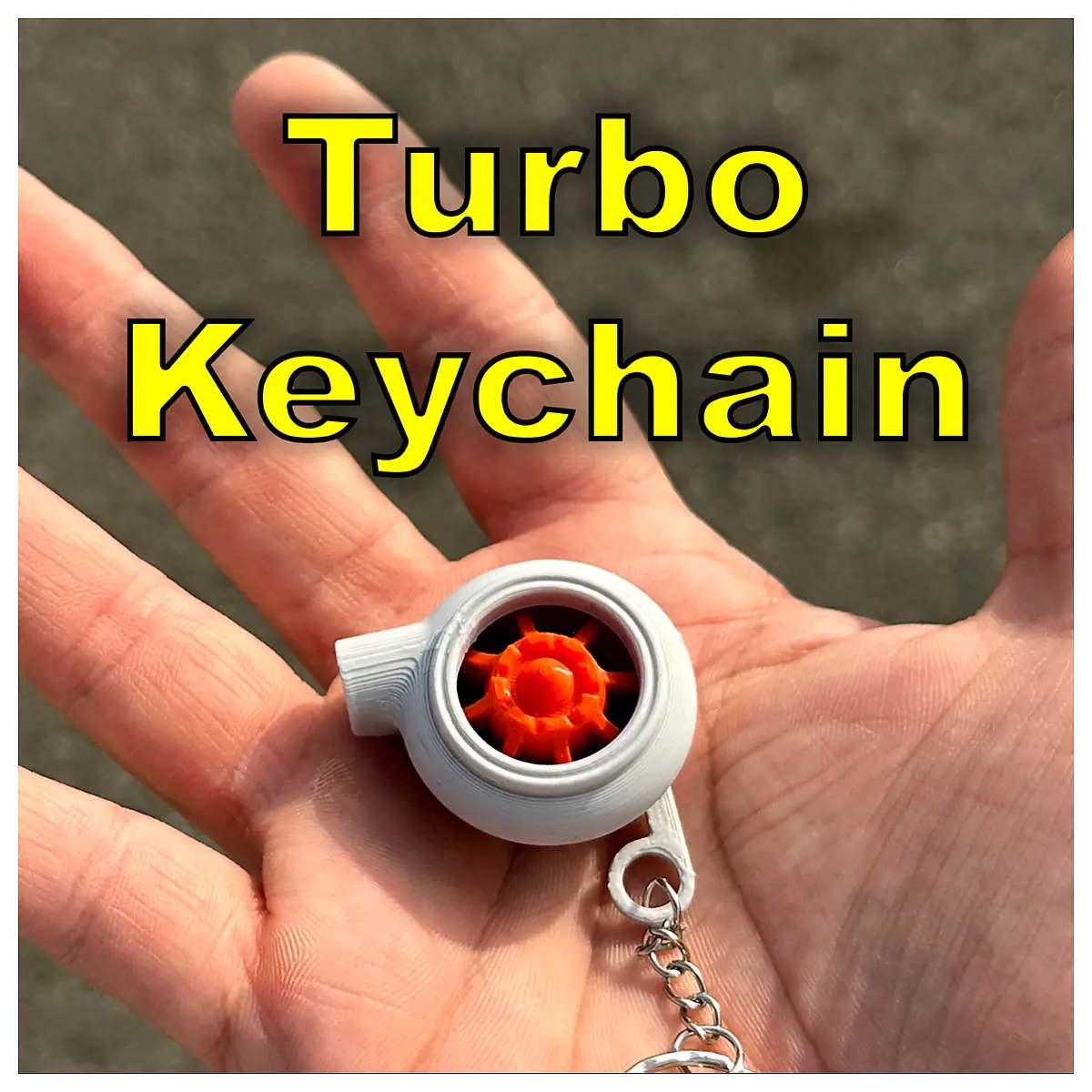 Turbo Keychain Auto Parts Repair Universal Starter Key Automotive Accessories