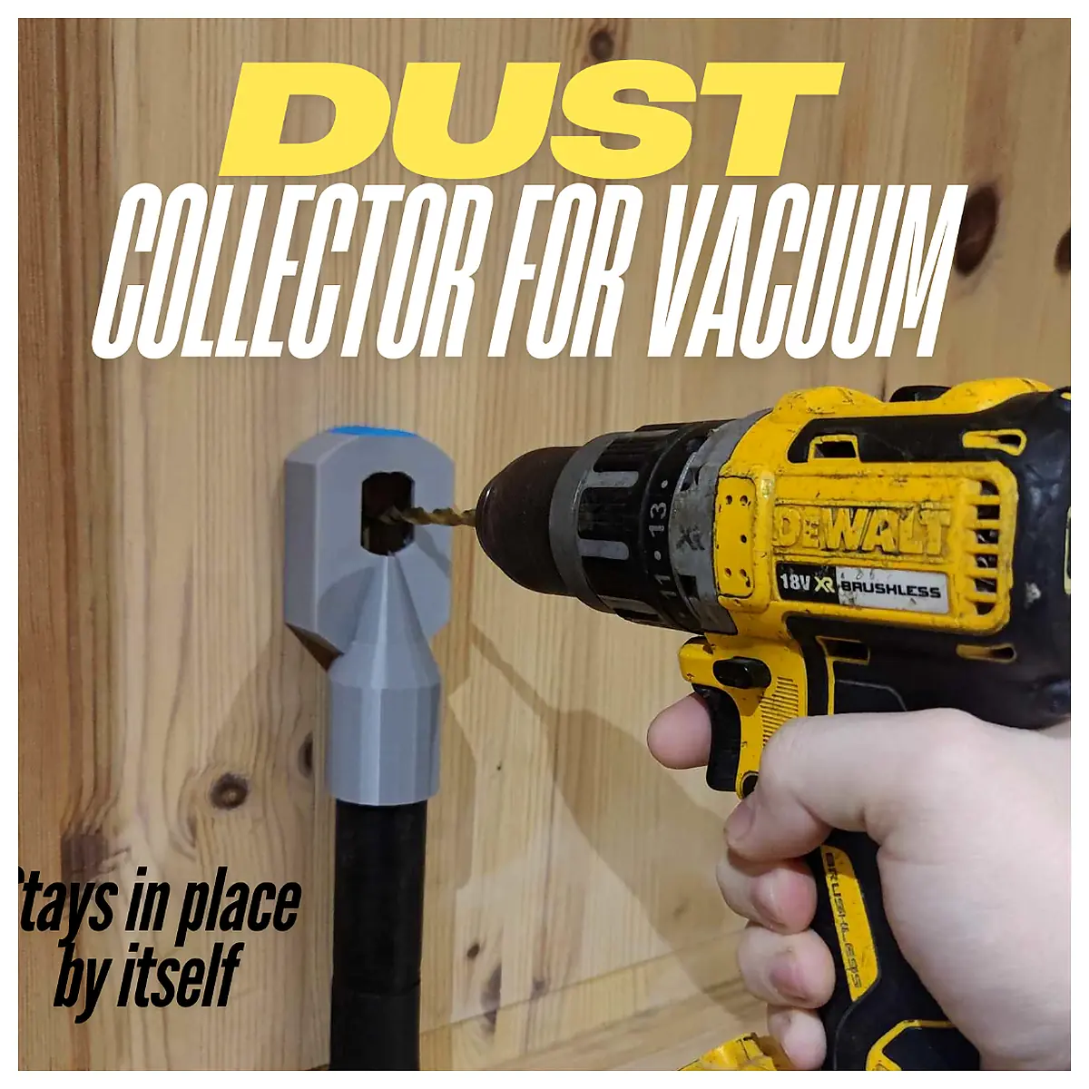 Vacuum Drill Dust Adapter Parts Accessories Cleaning Tool Drill Dust Removal Quick Clean