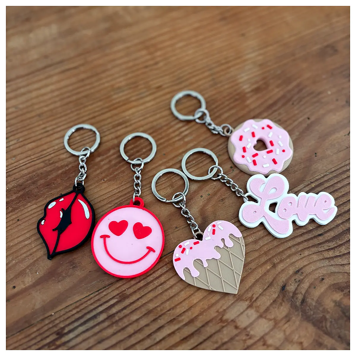 Valentine s Day Keychain Heart Decor Gift Anniversary Keepsake Romantic Present