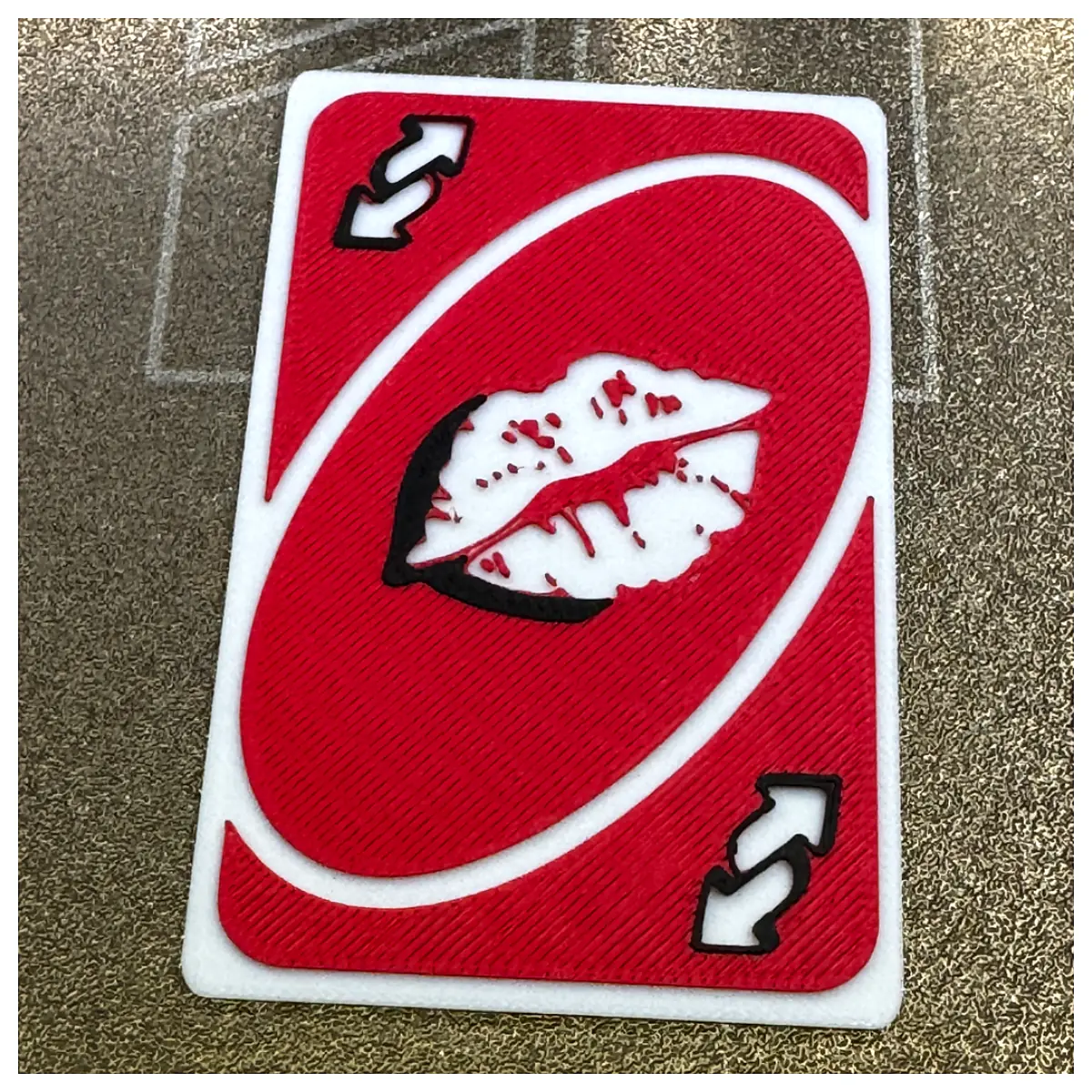 Reverse Kiss Card UNO Game Accessories Replacement Cards Game Parts UNO Add ons Strategy Cards Game Gift