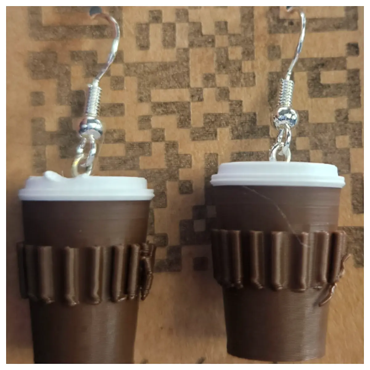 Coffee Cup Earrings Small Ceramic Jewelry Creative Gift Coffee Lover Accessory Parts