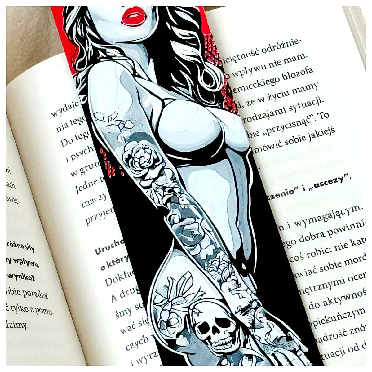 Tattooed Girl Bookmark Tattoo Symbol Protection Art Jewelry Memorial Unique Tattoo Art Gift