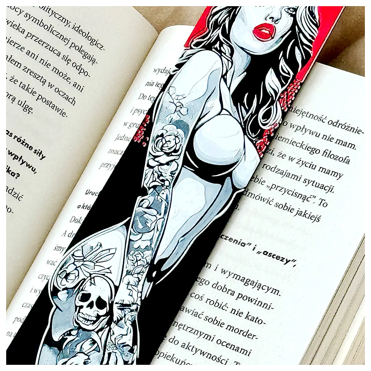 Tattooed Girl Bookmark Tattoo Symbol Protection Art Jewelry Memorial Unique Tattoo Art Gift