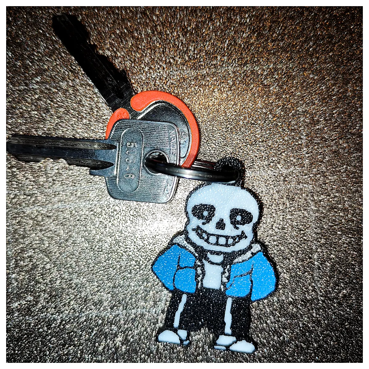 Sans Undertale Keychain Blank Prop Figure RPG Collectible Gaming Gift Accessory Soul