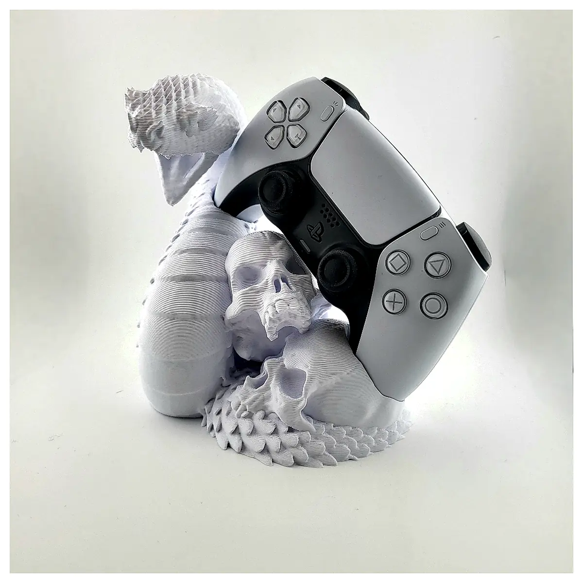 PS5 Controller Stand Snake Skull Design Universal Game Holder Accessory Stand Gaming Storage Solution