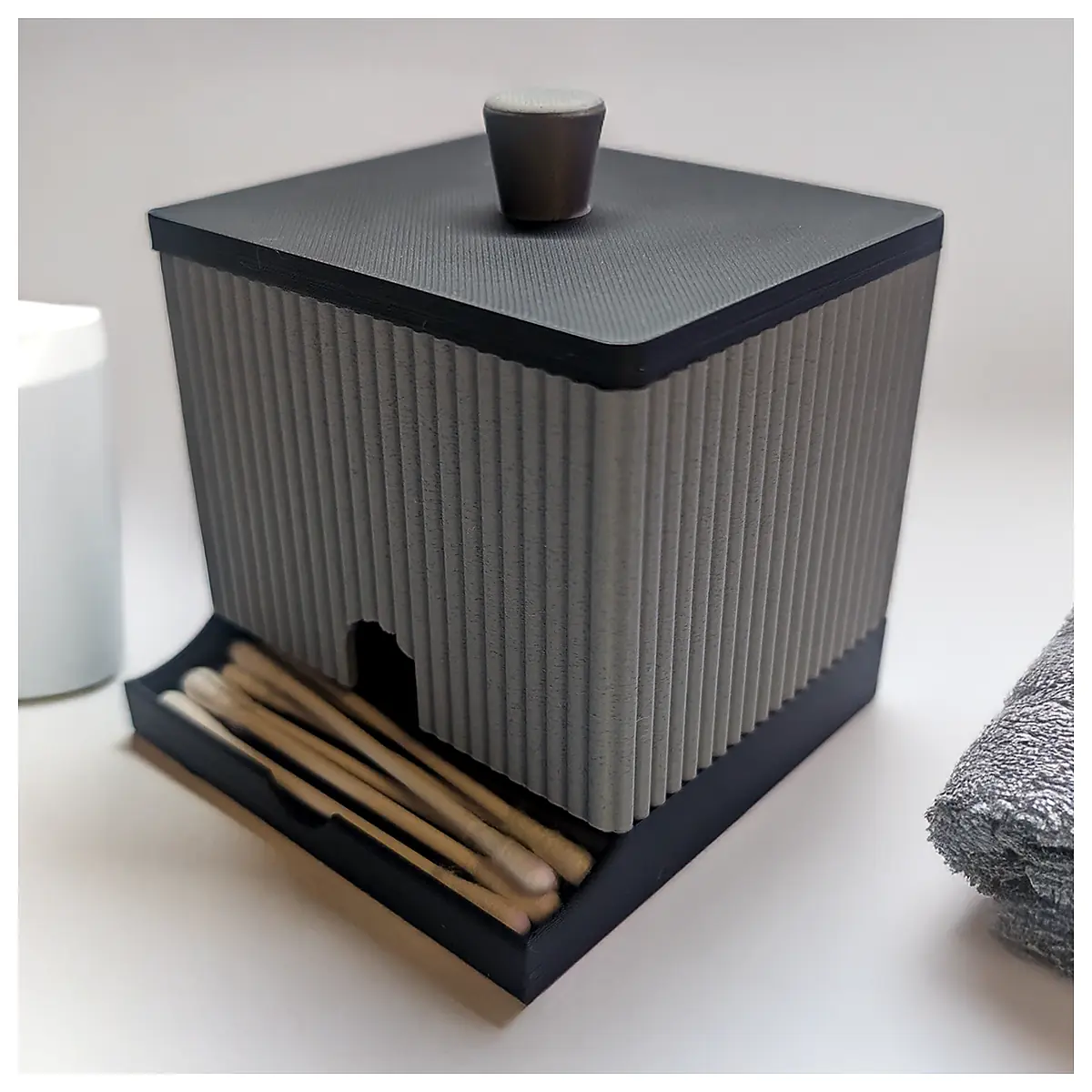 Q Tip Holder Dispenser Automatic Dispenser Desk Organizer Cleaning Supplies Storage Product Name Automatic Dispenser