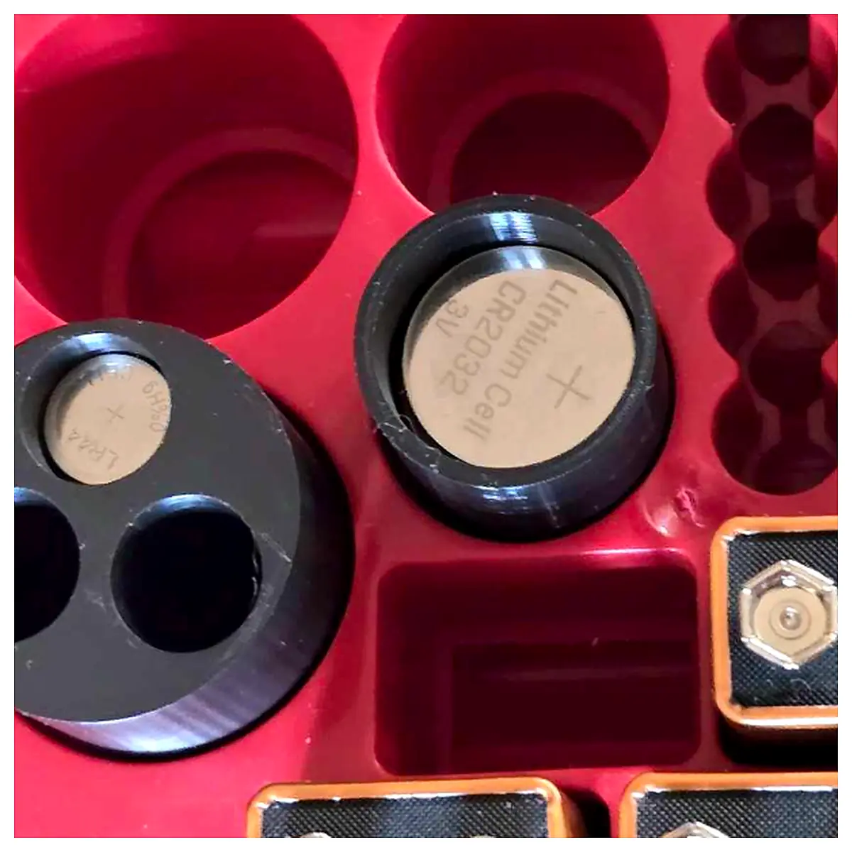 Battery Buddy Containers CR2023 LR44 Storage Box Battery Holder Electronics Accessory Coin Cell Case
