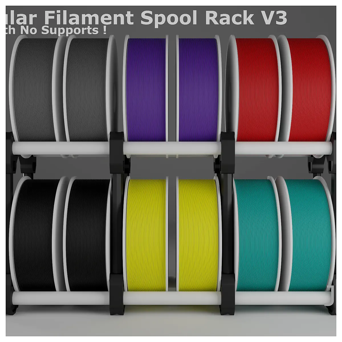 Modular 3D Printer Filament Rack Holder Support Stand Storage Universal Accessory Kit
