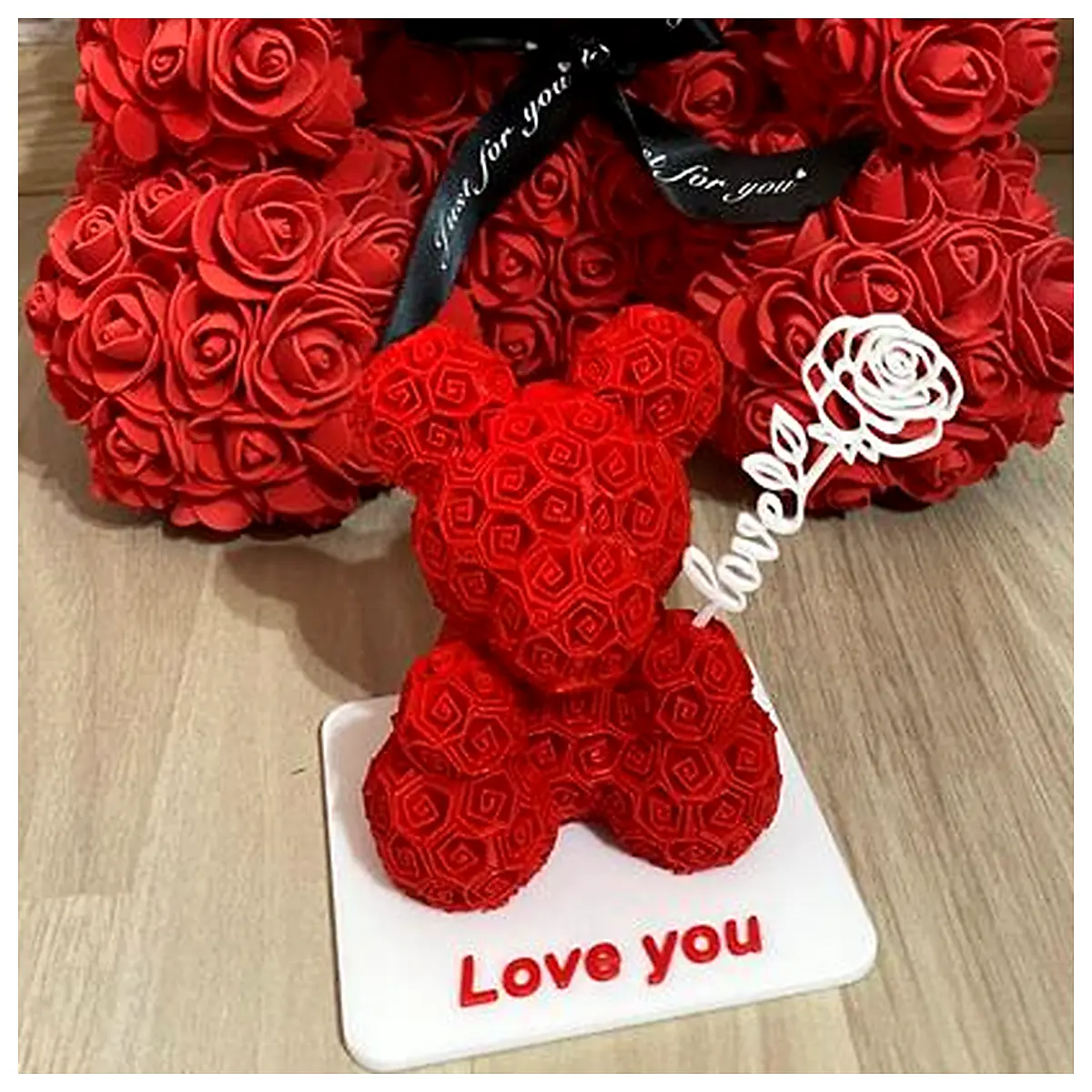 Rose Teddy Bear Valentine s Day Gift Plush Toy Teddy Bear Wholesale Cute Teddy Bear