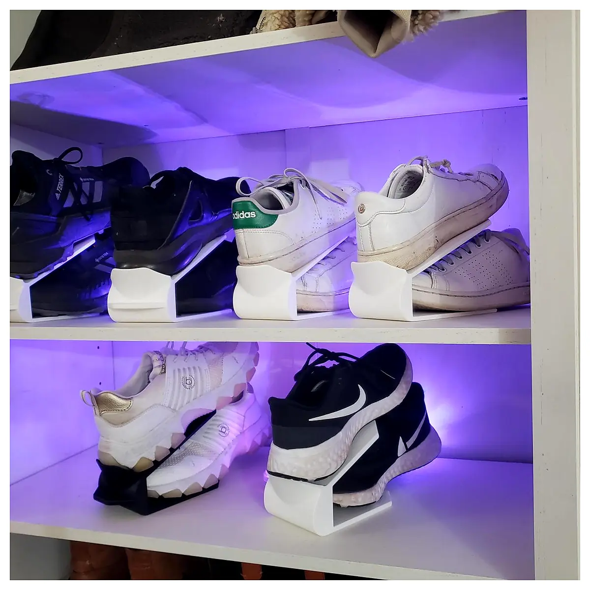 Shoe Organizer with Pull Tabs Shoe Storage Rack Drawer Style Home Storage Multi Compartment Organize Shoes